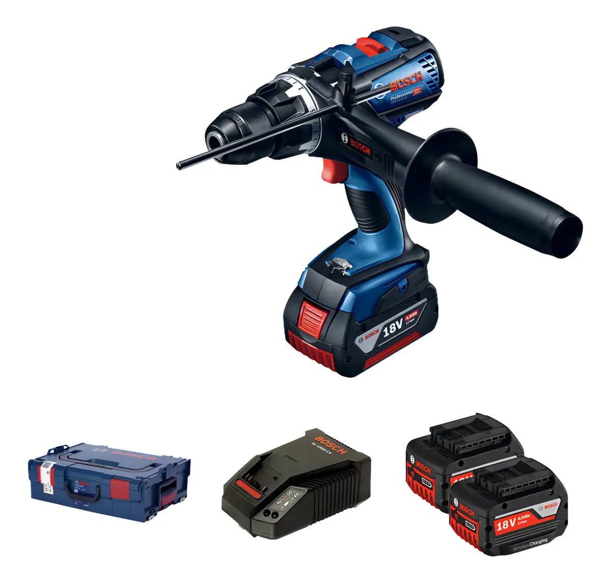 Furadeira de martelo rotativo Bosch Gsb Ve-EC Brushless 1/2 azul escuro