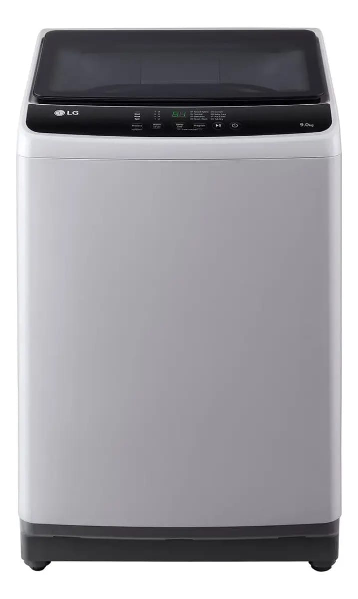 Lavadora de carga superior cinza LG WT9elr 9kg/19lb