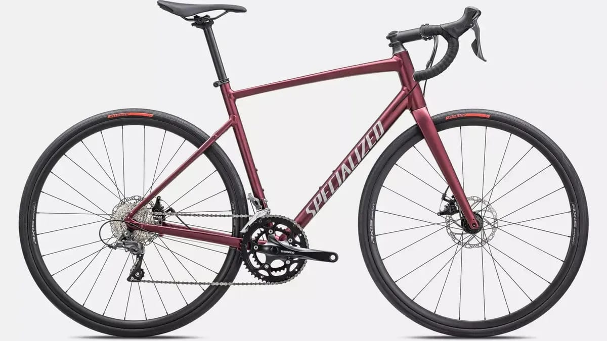 Bicicleta de estrada Specialized Allez E5 Disc Red Frame, tamanho 52
