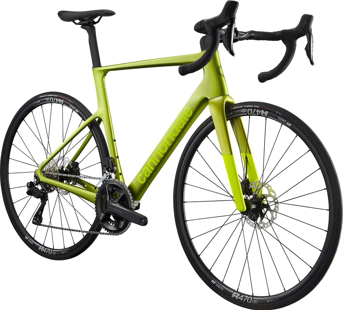 Bicicleta de Rota Cannondale Supersix Evo 105 Di2 Carbon 2024 Aro 29 Verde