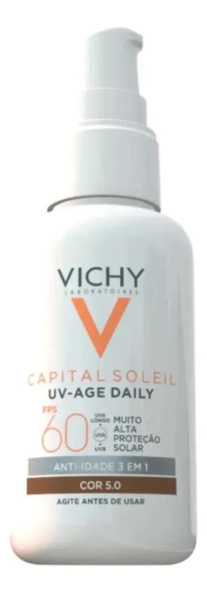 Protetor solar facial uv-age daily cor 5.0 fps60 40g Vichy