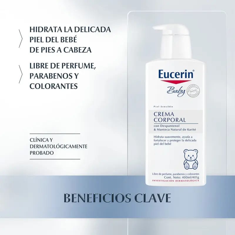 Baby Creme Corporal Eucerin 400 Ml
