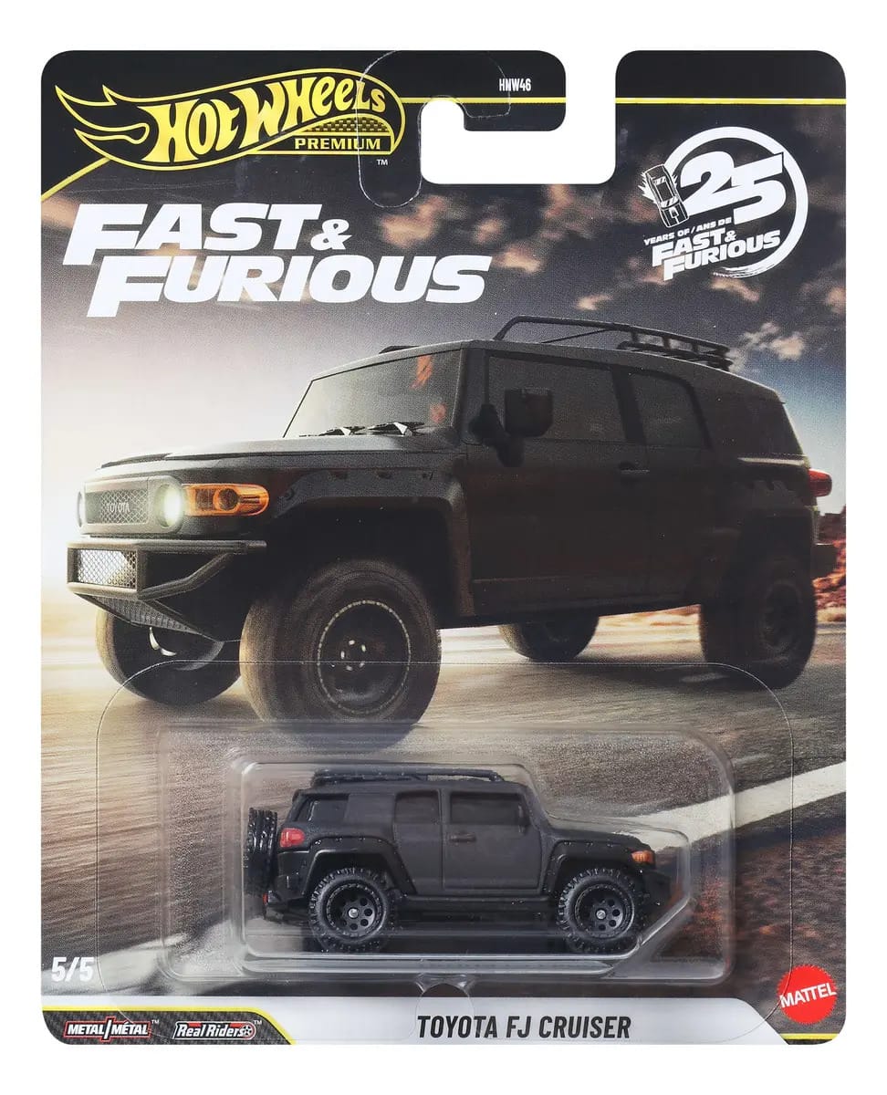 Hot Wheels Premium Toyota Fj Cruiser - Fast & Furious Preto