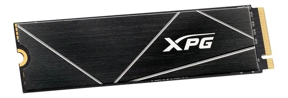 SSD m.2 2280 1TB NVMe PCIe Gen 4x4 Adata XPG GAMMIX S70 AGAMMIXS70B-1T-CS 3D NAND Leitura: 7400MB/s e Gravação: 5500MB/s Preto