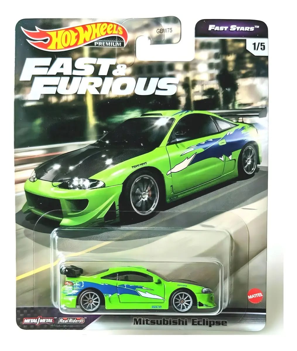 Hot Wheels Mitsubishi Eclipse Fast E Furious - Raridade Verde-claro