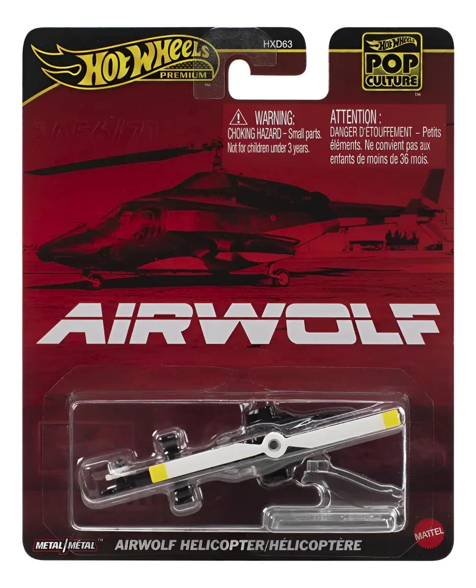 Hot Wheels Pop Culture Airwolf Helicopter