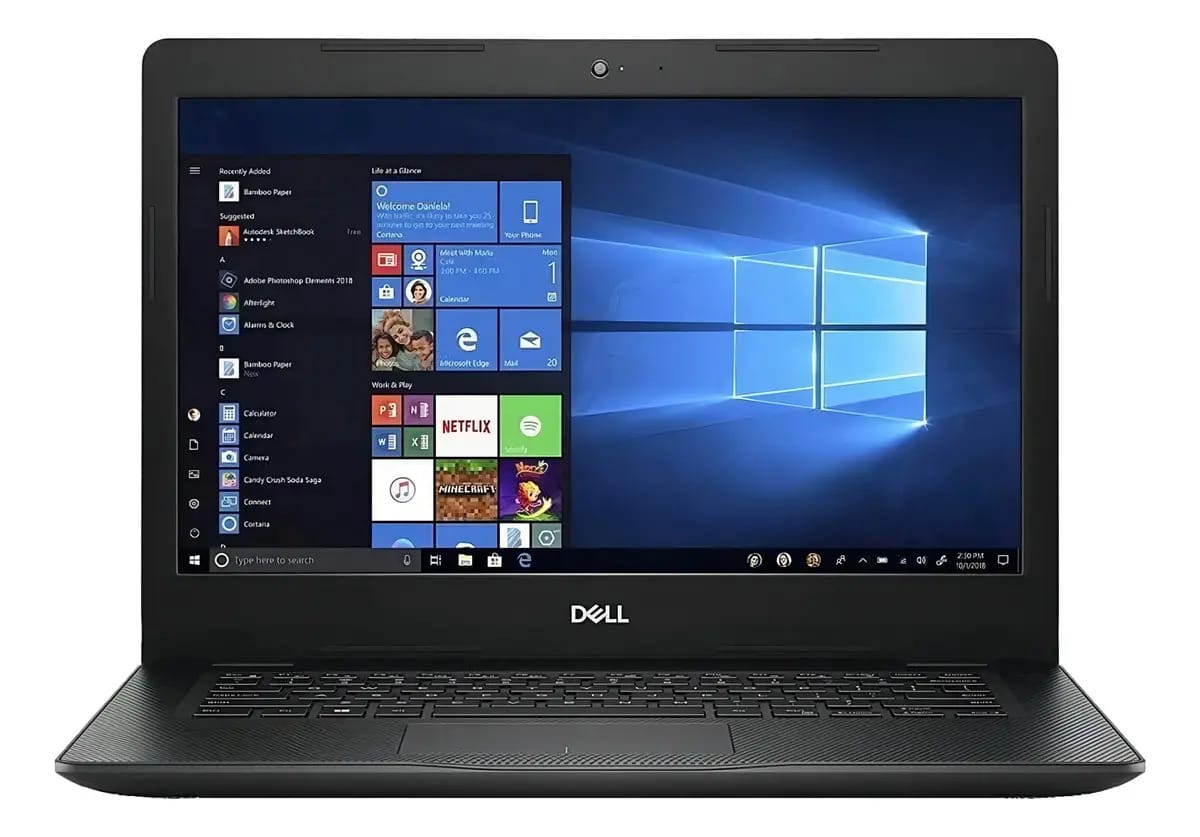 Dell Inspiron 14 5405U 4GB RAM 128GB Preto