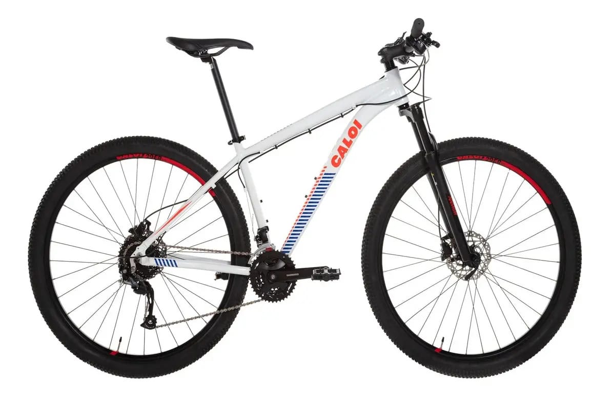 Bicicleta Mtb Aro 29 Caloi Atacama Branco Freio Shimano Tamanho Do Quadro Gg