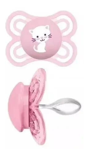 Chupeta Mam Perfect 0-6m Silk Touch Girls Gatinha 2492