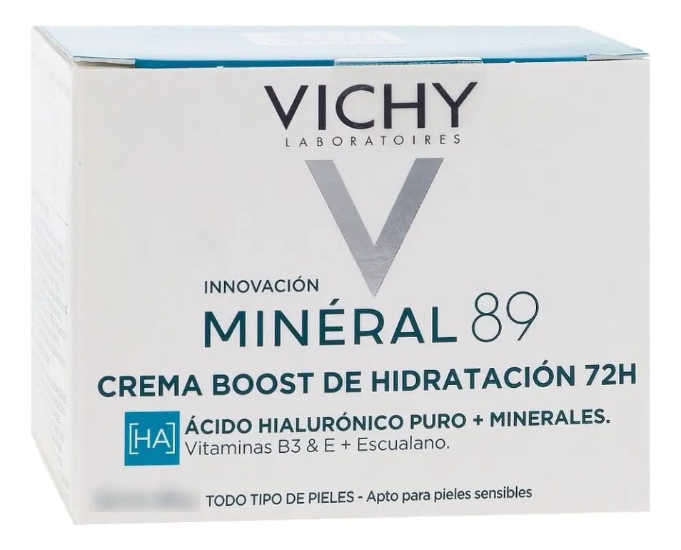 Creme hidratante 72h | Vichy Mineral 89 | Tamanho de viagem: 15 ml Tempo de aplicação: diurno/noturno Tipo de pele: mista a oleosa