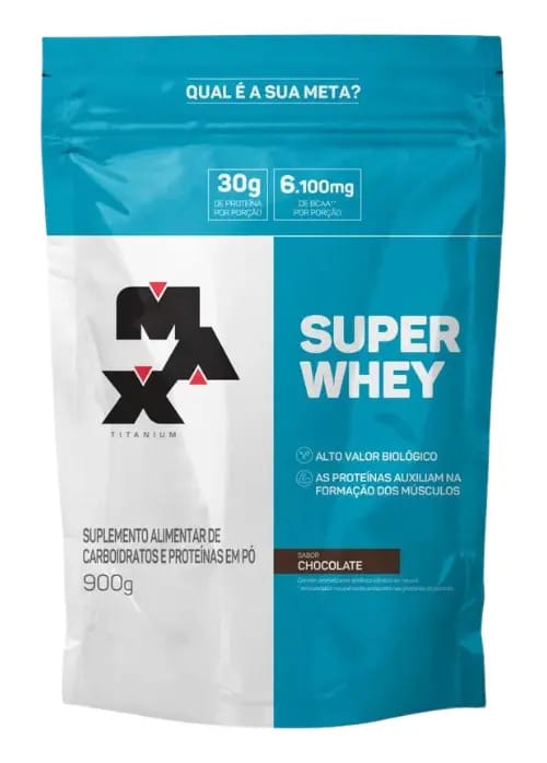 Super Whey Chocolate 900g - Max Titanium