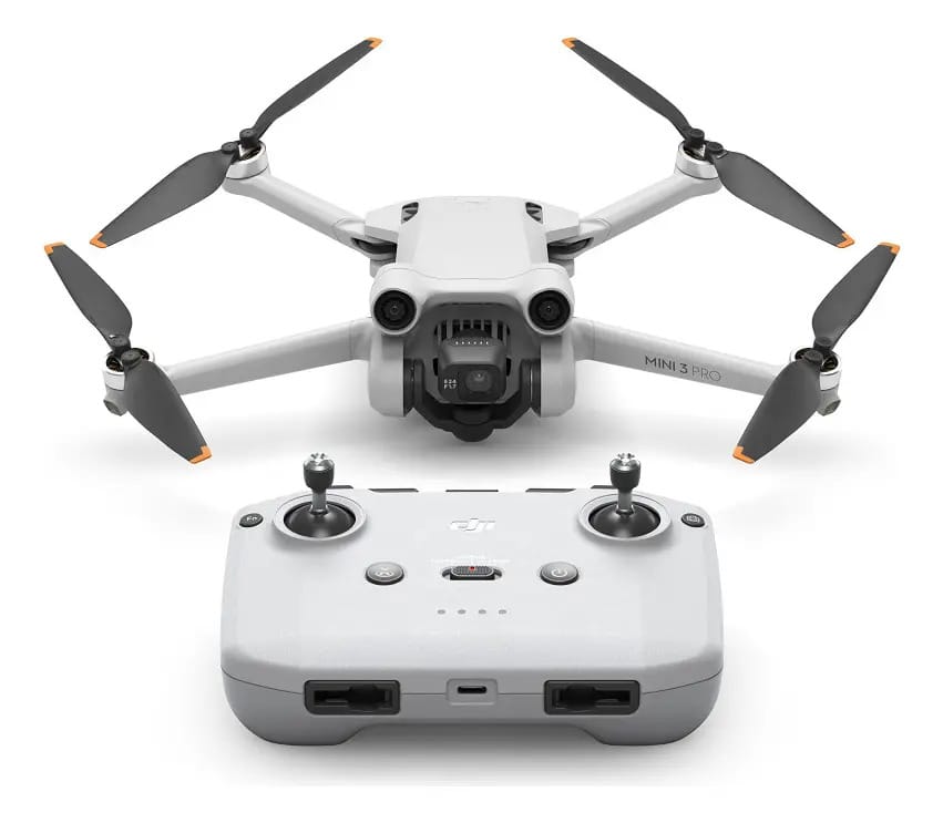 Drone Dji Mini 3 Pro Rc-n1 Fly More Kit - Dji028 Cor Prata