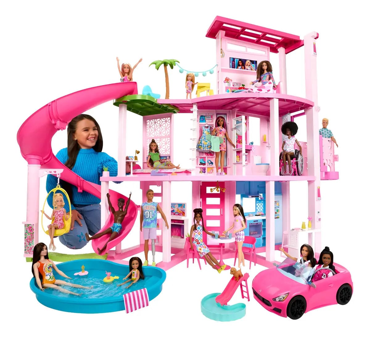 Casa de bonecas Mattel Barbie Dream House Hmx10 rosa