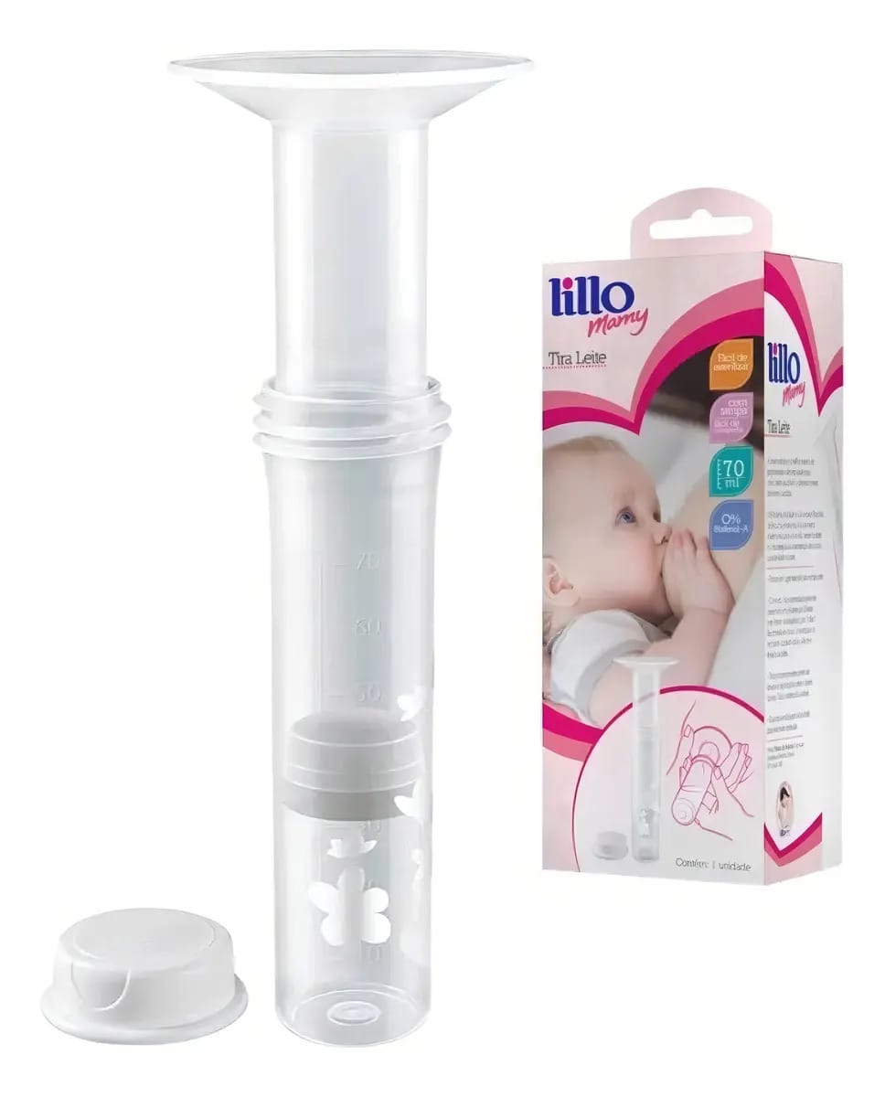 Extrator Manual Tira-Leite Lillo Esterilizável 70ml BPA Free