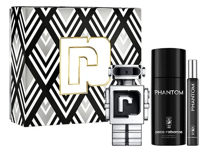 Conjunto Phantom de 3 peças para homens, de Paco Rabanne Edt