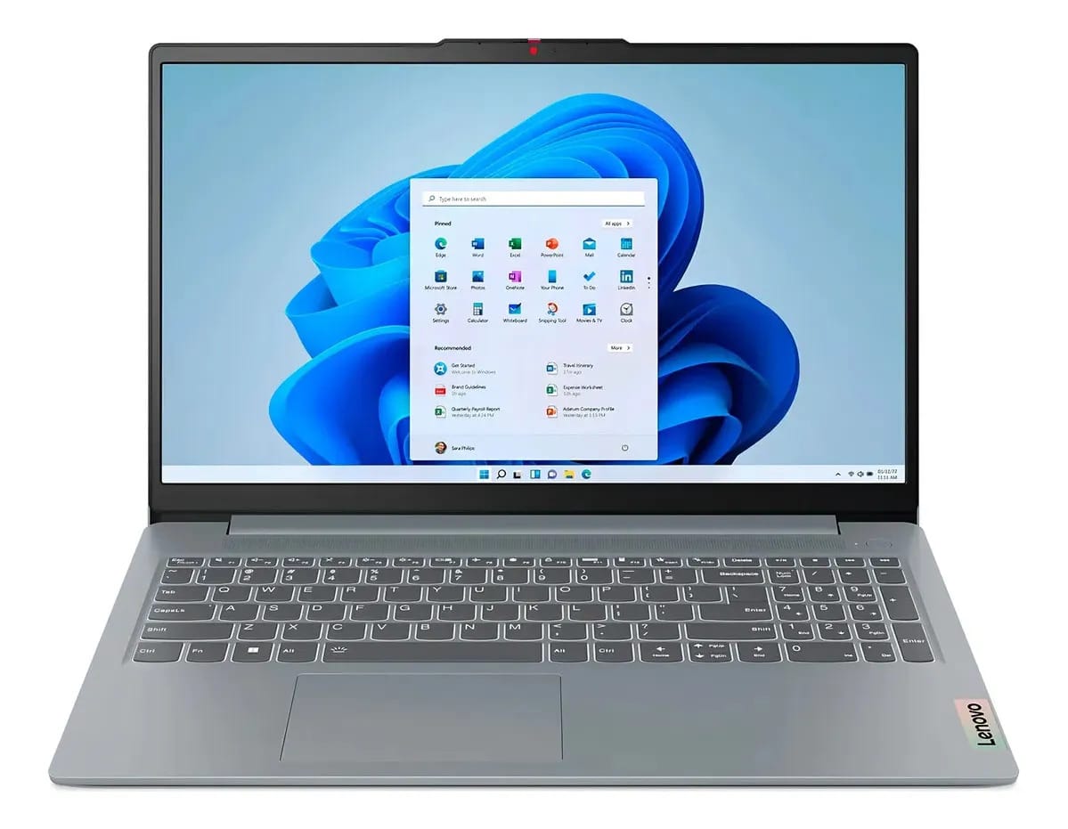 Lenovo IdeaPad Slim 3 N100 4GB RAM 128GB Prateado