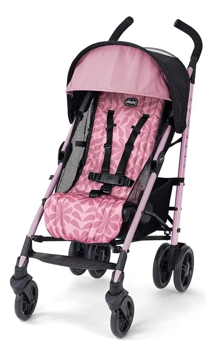 Carrinho de bebê ultraleve Chicco Liteway Petal Pink