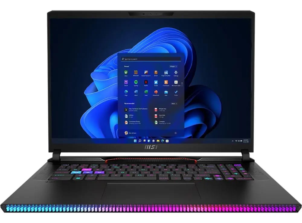 Notebook Msi Raider Ge78hx 13vh-070us 17 Core I9 Rtx 4080 Cor Negro