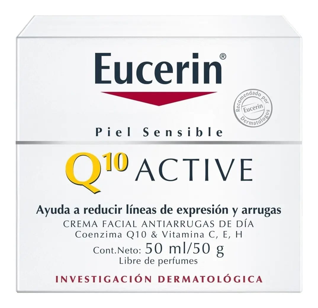 Eucerin Q10 Active reduz linhas de expressão e rugas do tipo de pele sensível