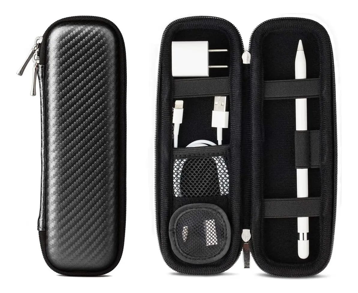 Capa para Apple Pencil 1 e 2 - preta