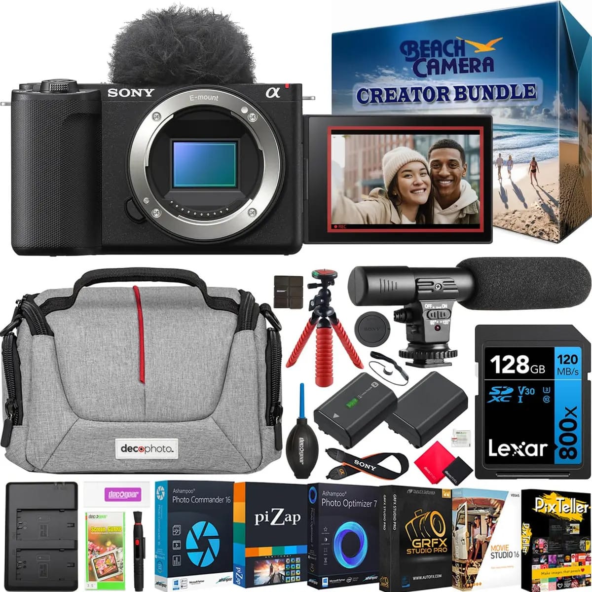 Câmera sem espelho Sony ZV-e10 Ii Alpha APS-c preta ZVE10m2b