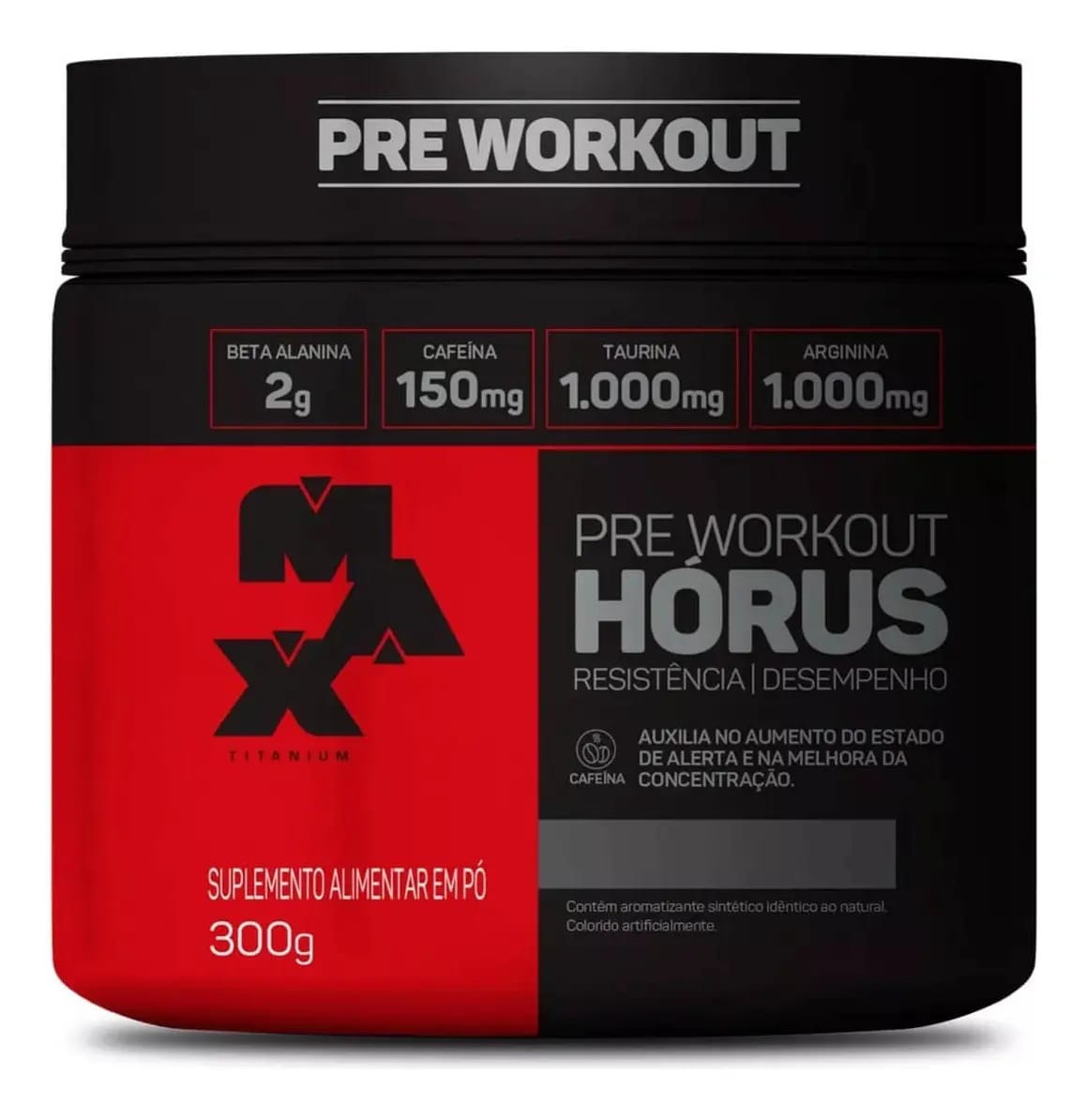 Pre Treino Max Titanium Pré Workout Horus 300g Sabor Cotton Candy