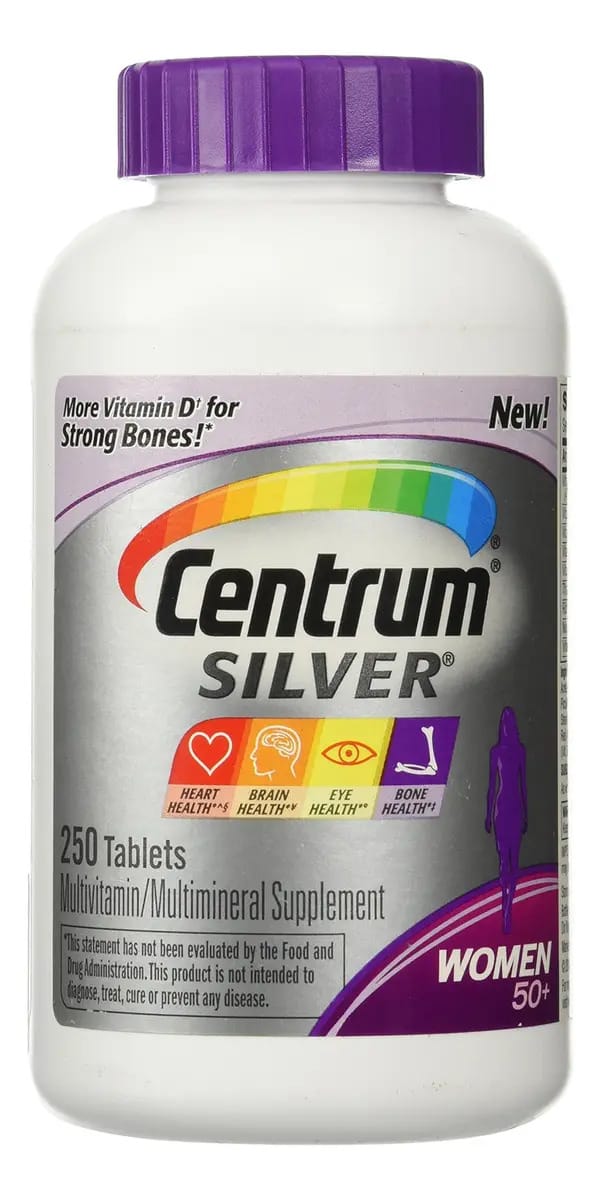 Multivitamínico Centrum Silver para mulheres - 250 comprimidos