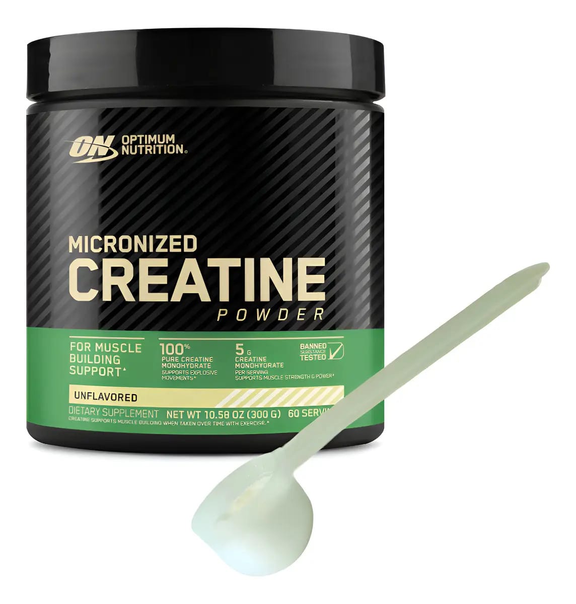 Creatina Micronizada Optimum Nutrition + Colher X 5 Grs - Sem sabor