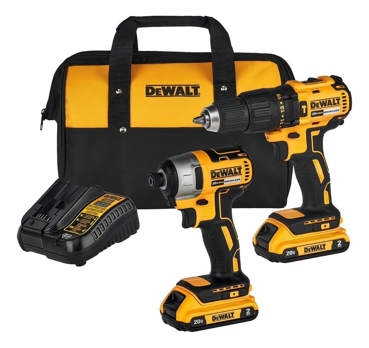 Kit Furadeira e Parafusadeira com Parafusadeira de Impacto DEWALT DCK276D2 20V