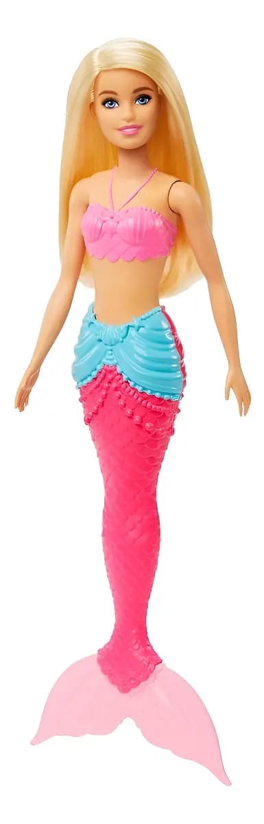 Barbie Sereia Loira Com Cauda Rosa - Mattel
