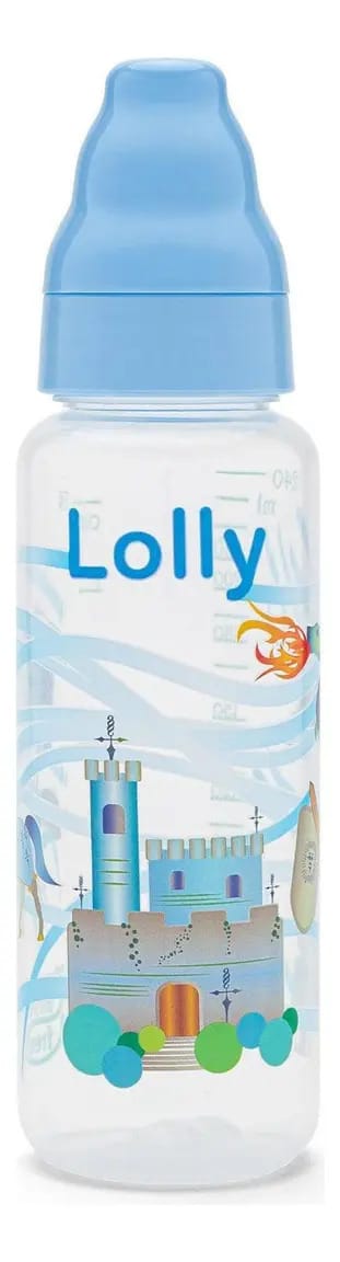 Mamadeira Lolly Tip 240ml Silicone Azul