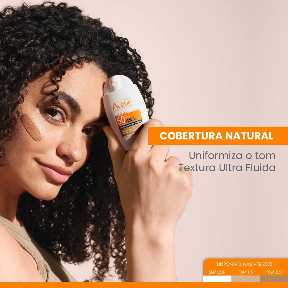 Avène Protetor Solar Mat Perfect Tri-Defense Ultra Fluido FPS 50 Tom 2.5 Médio 40g