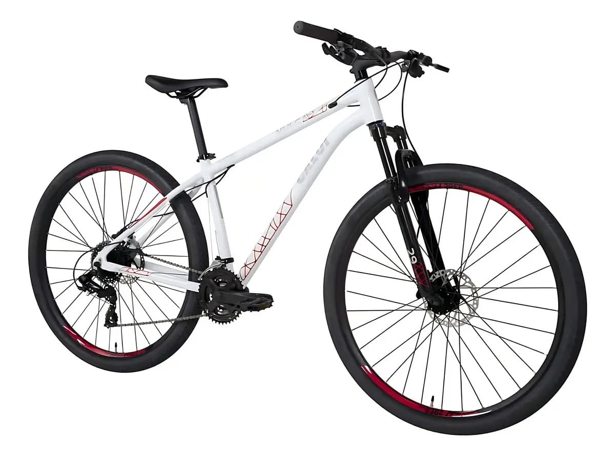 Bicicleta Caloi Vulcan 29 Quadro 17 Branca 24 Marchas Caloi Cor Branco Tamanho Do Quadro 17