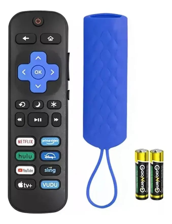 Controle remoto para TV Roku, compatível com Hisense Roku/TCL Roku/Philips Roku/JVC Roku/ONN Roku/RCA Roku/Sharp Roku/Sanyo Roku/Insignia Roku/Magnavox Roku/LG Roku/Element Roku/Smart TV InFocus Roku