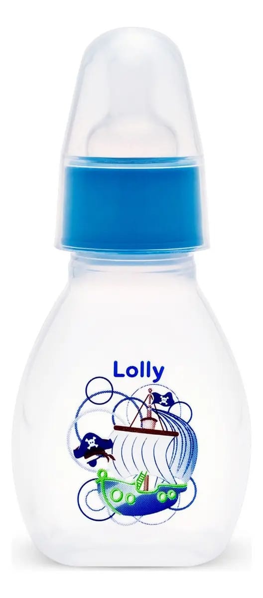 Mamadeira Lolly Mini 50ml Azul Livre de BPA