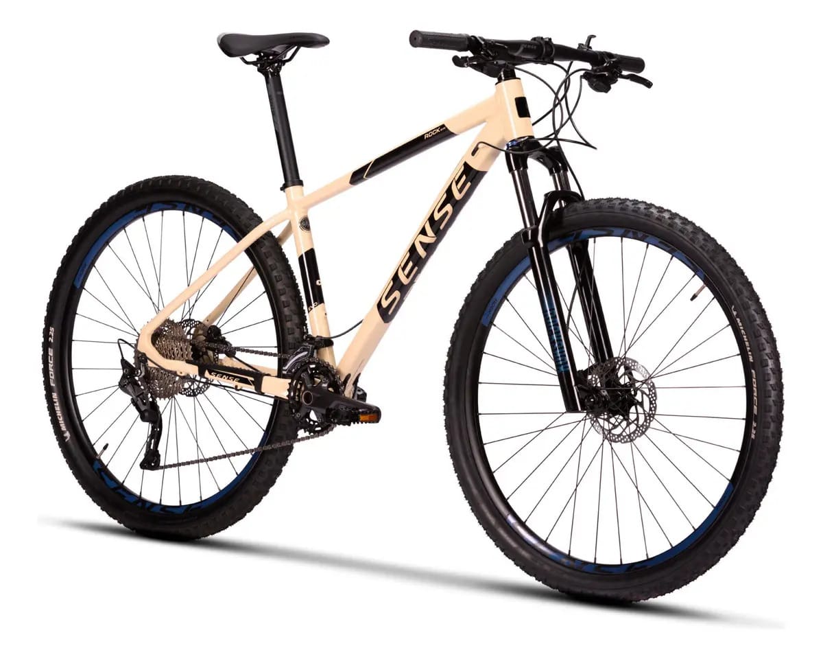 Bicicleta 29 Sense Rock Evo 20v 2022/23 Creme/preto Tamanho Do Quadro 21