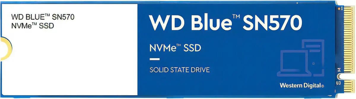 Disco sólido Wd Blue Sn570 Nvme de 1 Tb, cor azul