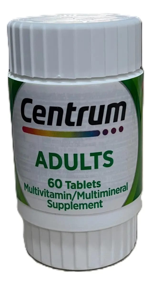 Suplemento Em Comprimidos Centrum Centrum Adults Vitaminas Centrum Adults Sabor Without Flavor Em Pote 60 Un