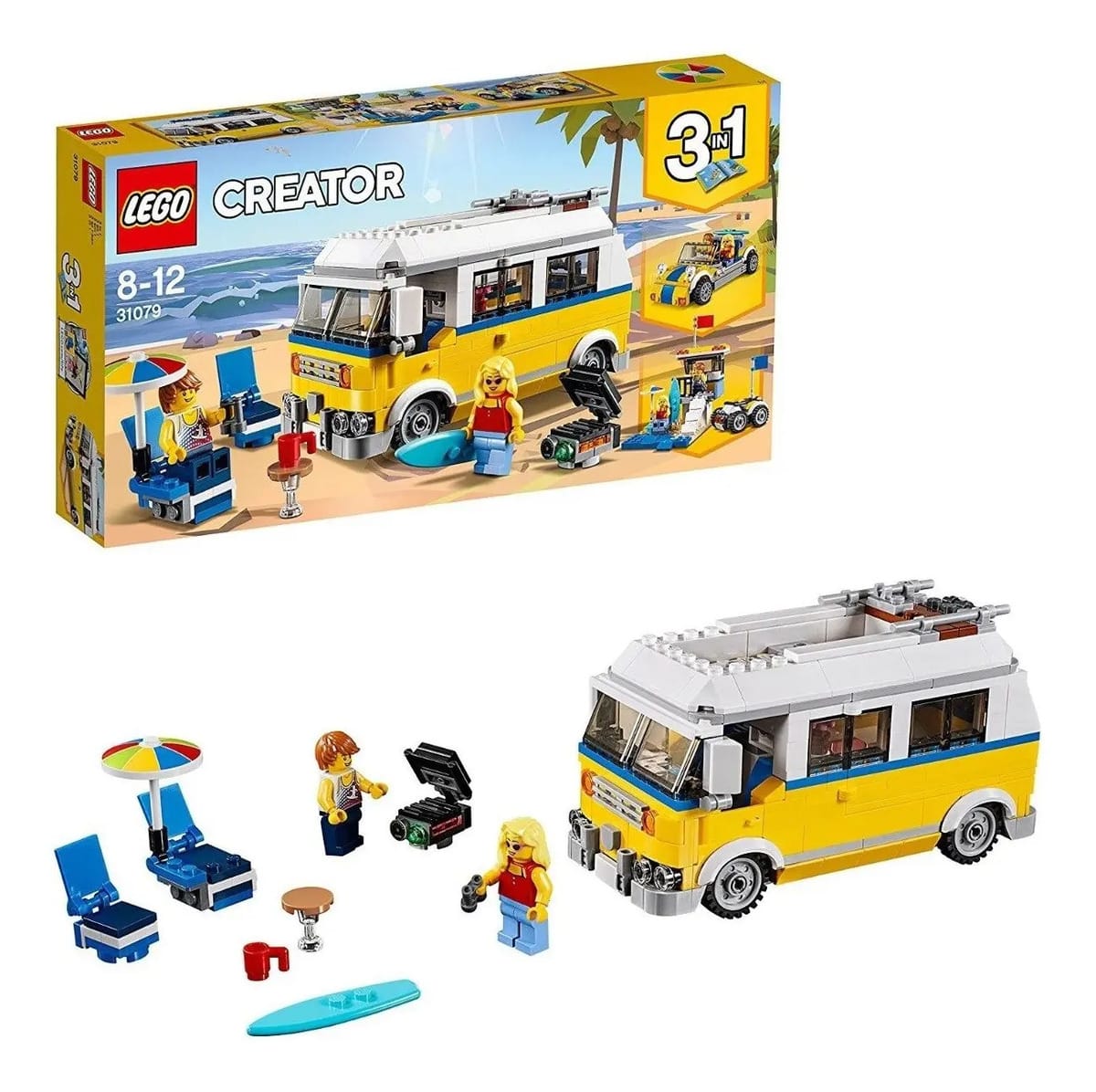 Carrinha de praia original Lego Creator 31079