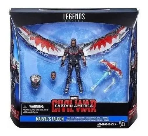Hasbro - Marvel Legends - Falcão Guerra Civil - Falcon