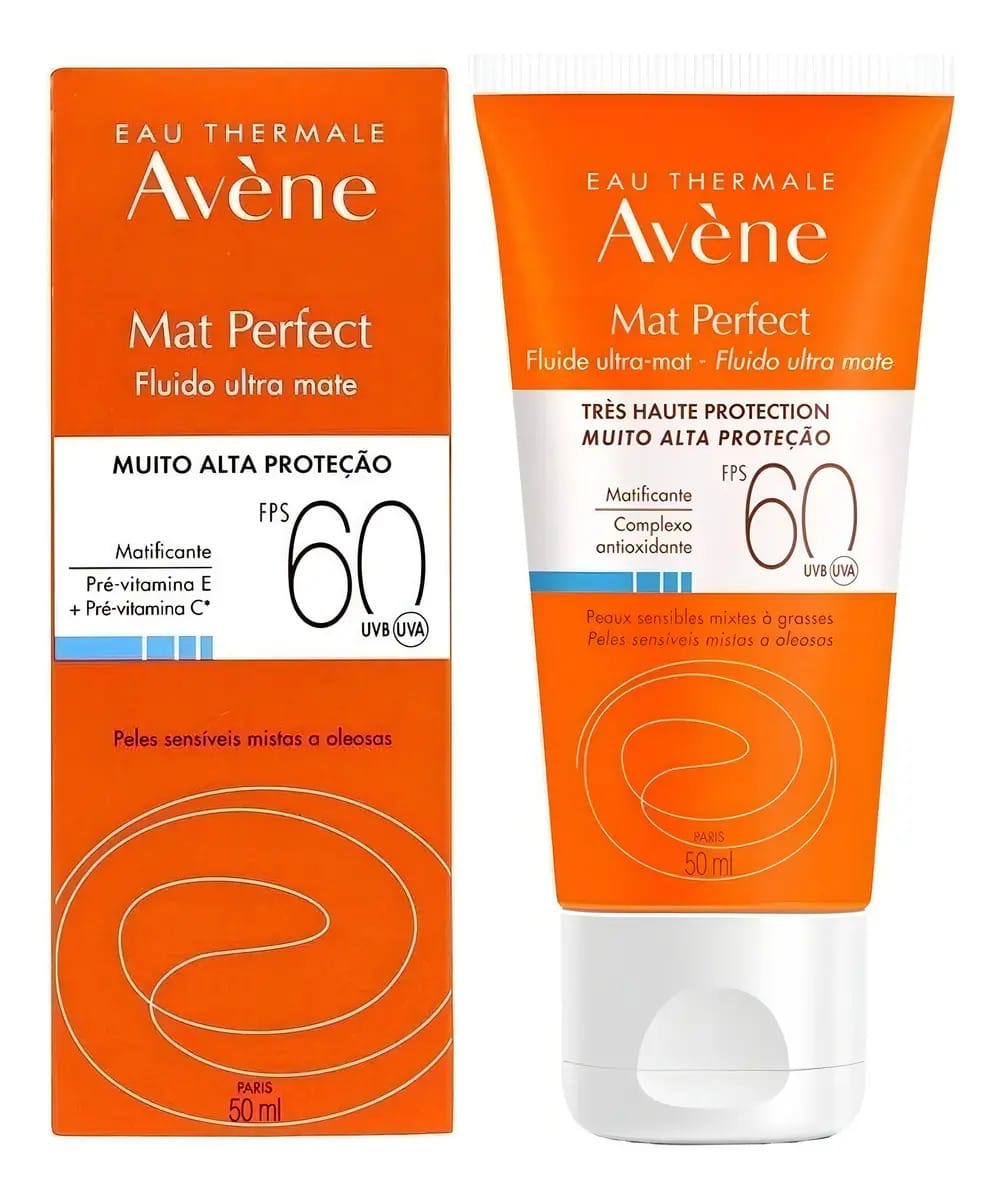 Protetor Avene Mat Perfect Fps 60 Ultra Mate Fluido Sem Cor