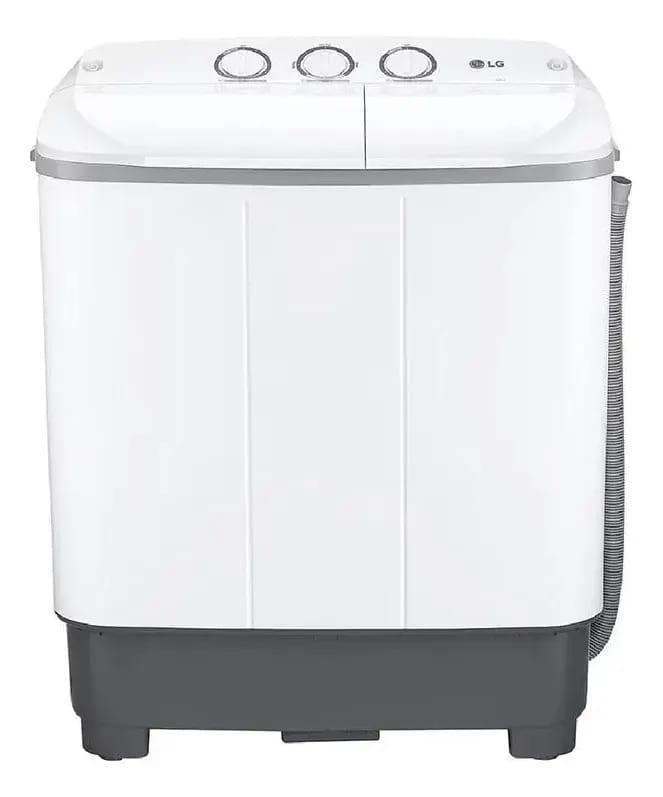 Lavadora econômica de banheira dupla LG 8kg, cor branca,
