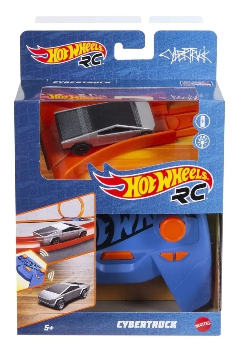 Hot Wheels 1:64 Tesla Cybertruck Track R/c Track Hot Wheels Cor cinza