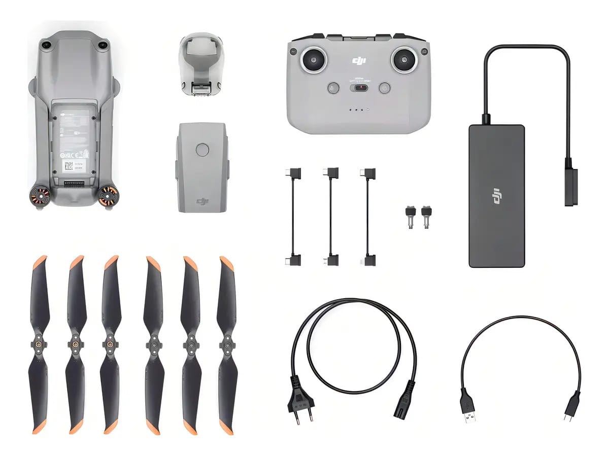 Drone DJI Air 2S DJI008 DJI AIR 2S FLY MORE COMBO DJI RC-N1 (SEM TELA) 4K cinza 5.8GHz 1 bateria