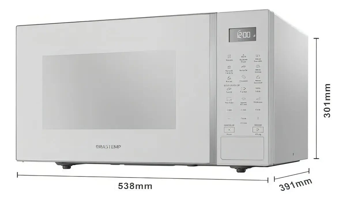 Microondas 32 Litros Gourmet 54x39x30cm - Brastemp