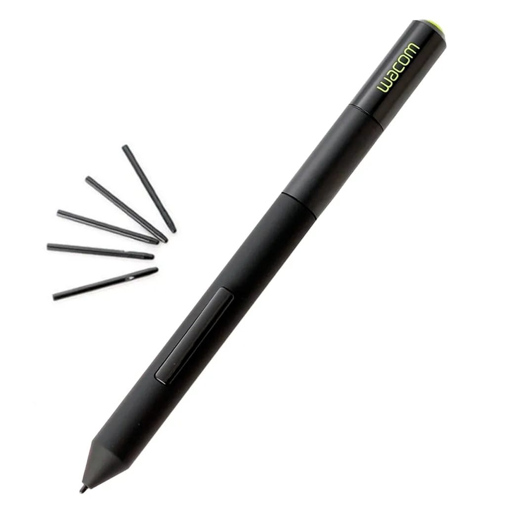 Caneta Para Mesa Digital Wacom Lp1710k Preto Com 3 Pontas