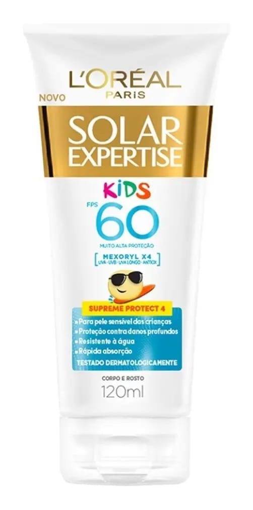Protetor Solar Infantil Loréal Expertise Kids Fps 60 120ml