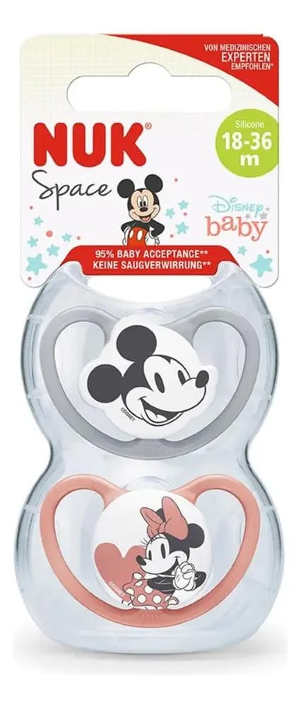 Chupeta Nuk Space Disney X2 - Tamanho 3 Minnie