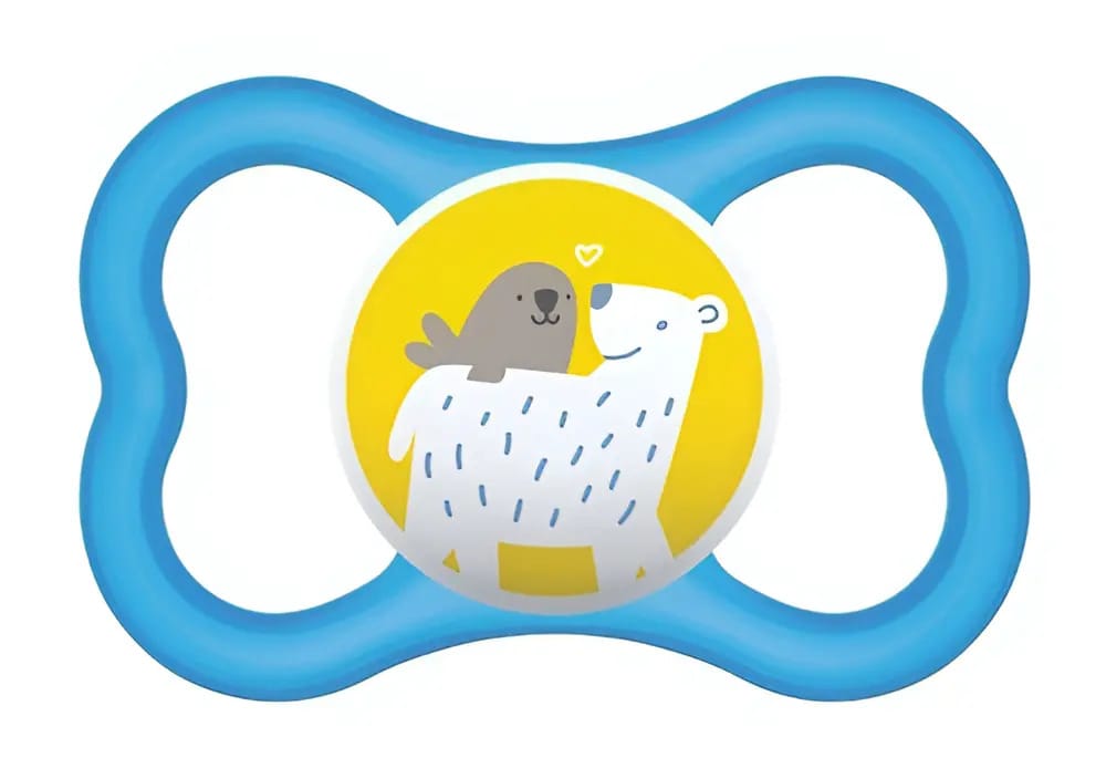 Chupeta Mam Air Bico De Silicone 6+ Meses Azul