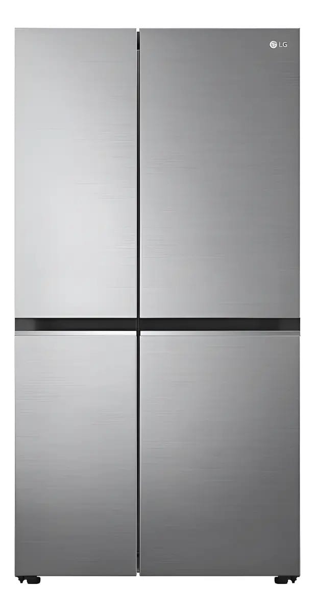 Geladeira cinza com inversor LG GS66mppt Side By Side 658lt